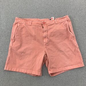 Vineyard Vines Island Shorts 40 Pink Flat Front Chino 7" Inseam Logo Stretch